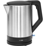 Clatronic - wks 3692 schwarz bouilloire acier inoxydable, noir contenance: 1. 5 l