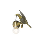 Wl - animal - applique murale - 1 lumi�re - l 180 mm - dor� / laiton - rustique - �clairage int�rieur ...