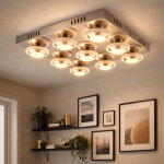 Wofi - plafonnier led 40, 5 watts lampe d'�clairage en m�tal 9589. 09. 01. 0000