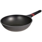 Wok en fonte d'aluminium sans couvercle, induction, denia experto �28 cm