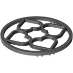 Wok rack de po�le antid�rapant en fonte de 19 cm de diam�tre pour une cuisson �quilibr�e