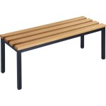 Wolf - banc de vestiaire, simple face, lattes en bois de htre