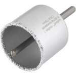 Tr�pan � concretion de ct pour ma�onnerie - diam�tre 73 mm - profondeur de coupe 55 mm. foret centreur ...
