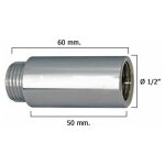 Extension robinet rond 1 /