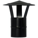 Sombrero estufa pellet vitrificado 80 mm