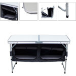 Wolketon 120 x 47 x 68 cm cuisine de camping pliable 2 tables ? armoire de camping cuisine d'ext�rieur ...