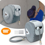 Wolketon 30 m enrouleur de tuyau � air comprim� d�vidoir tuyau automatique raccord rapide 1 / 4  , pivotant ...