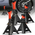 Wolketon 4x chandelles 3t pliantes r�glables crics pour voitures b�quilles pour suv / van / caravane