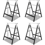 Wolketon 4x tr�teau d'�chafaudage galvanis� tr�teau pliant echafaudage de construction tr�teau de travail ...