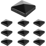 Wolketon chapeau de poteau 71x71 mm lot de 10, capuchon m�tallique pyramidal, protection anti - pluie ...
