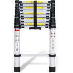 Wolketon echelle telescopique �chelle � rallonge l�g�re en aluminium, �chelle inclin�e antid�rapante, ...