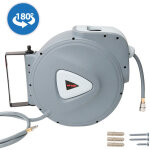 Wolketon enrouleur automatique pour tuyau d?air comprim� ? support mural pivotant, usage professionnel ...