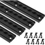 Wolketon kit de rails 4pcs, accessoires fixation pour motos, cargo, velos