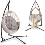 Wolketon pied pour fauteuil suspendu - chaise suspendue hamac - en m�tal jusqu'� 150 kg - si�ge suspendu ...