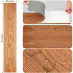 Wolketon sol pvc bois - lames de sol pvc adh�sives - boite de 42 lames vinyle auto - adh�sives - 6 m� ...