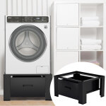 Wolketon support de machine � laver socle universel pour machine � laver charge max. 150 kg noir