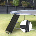 Wolketon toboggan pour trampoline 150 cm, �chelle enfant en acier galvanis�, charge 100 kg, accessoire ...