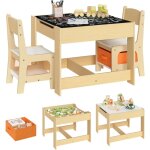 Woltu - 1 table d'enfant + 2 chaises avec espace de rangement pour enfants d'�ge pr�scolaire