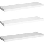 Woltu ? lot de 3 �tag�res murales cubes en bois mdf ? fixation invisible ? dimensions 110x22. 9x3. 8cm ...