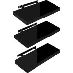 Woltu 3 x Étagère murale, tablette murale panneau de bois, Étagère flottante, Étagère à livres, 50x22, ... Woltu 3 x Étagère murale, tablette murale panneau de bois, Étagère flottante, Étagère à livres, 50x22, ...