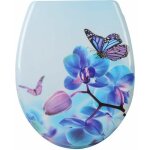 Woltu abattant de toilette en duroplast avec charni�re, couvercle de wc, fixation rapide, antibact�rienne, ...