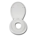 Woltu - abattant wc en plastique avec si�ge int�gr� de l'enfant, couvercle de toilette softclose, charni�re ...