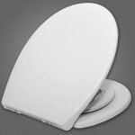 Woltu - couvercle de wc en plastique, abattant de toilettes softclose avec si�ge enfant int�gr�, fixation ...