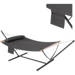 Woltu hamac avec support pour 2 personnes, hamac double avec carde m�tallique, poche lat�rale et coussin, ...