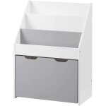 Woltu meuble de rangement pour jouets et livres en mdf, Étagère de rangement avec 3 compartiments et ... Woltu meuble de rangement pour jouets et livres en mdf, Étagère de rangement avec 3 compartiments et ...
