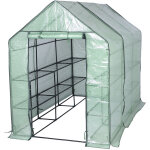 Woltu - serre de balcon / jardin / terrasse en pe, serre  tomate avec porte, serre pour lgumes, cadre ...