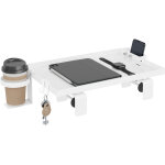 Woltu table de chevet suspendue en acier, tablette t�te de lit mezzanine, pour bord de lit, 47x25 cm, ...