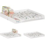 Woltu - table  langer accessoires blanc pour bb en mdf