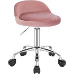 Woltu - tabouret de bureau avec dossier, chaise d'ordinateur à roulettes, réglable en hauteur 43 - 54, ... Woltu - tabouret de bureau avec dossier, chaise d'ordinateur à roulettes, réglable en hauteur 43 - 54, ...