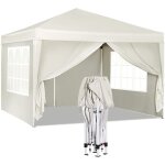Tonnelle de jardin 3x3m woltu auvent pliable imperméable, protection du soleil uv 50 + , hauteur réglable, ... Tonnelle de jardin 3x3m woltu auvent pliable imperméable, protection du soleil uv 50 + , hauteur réglable, ...