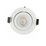 Woltz - spot encastrable orientable variable salle de bain ip65 cct rt2012 led 6w blanc