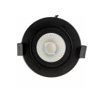 Woltz - spot encastrable orientable variable salle de bain ip65 cct rt2012 led 6w noir