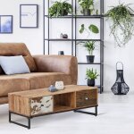 Womo - design - meuble bas tv taipei avec 2 tiroirs 110x50 cm, unique, fait  main, en bois massif d'acacia ...