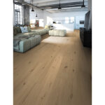 Woodflooring - copenhague - parquet chene contrecolle chene brosse verni aspect bois brut rustic r&l ...