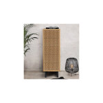 Chiffonnier 5 tiroirs 40x48x123 cm naturel et noir - orion