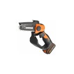 Worx - scie  main / elagueuse / mini trononneuse sans fil 20v - wg324e (livre avec batterie et chargeur ...