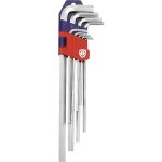 Clé mâle coudée longue - workpro Clé mâle coudée longue - workpro