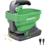 Workprox �pandeur de graines �lectrique 7, 2 v avec 8 d�bits, 6 vitesses et largeur de projection r�glable, ...