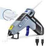 Workpro pistolet à colle rechargeable 3, 6 v, pistolet à colle sans fil avec batterie 2600 mah et 20 ... Workpro pistolet à colle rechargeable 3, 6 v, pistolet à colle sans fil avec batterie 2600 mah et 20 ...