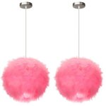 Wottes - lot de 2 lustre suspension moderne suspension luminaire abat - jour en plumes plafonnier lustre ... Wottes - lot de 2 lustre suspension moderne suspension luminaire abat - jour en plumes plafonnier lustre ...