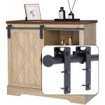 Wottes - 3. 93ft / 120cm kit de rail pour porte simple coulissante système de porte coulissante facile ... Wottes - 3. 93ft / 120cm kit de rail pour porte simple coulissante système de porte coulissante facile ...