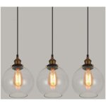 E27 suspension luminaire industrielle vintage plafonniers lustre edison lampe suspensions verre mtal ...