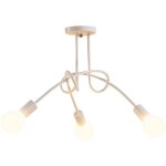 Wottes - plafonnier moderne e27 luminaire plafonnier cratif lampe de plafond mtal pour salon chambre ...