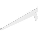 Console crémaillère simple blanc 600 mm - par pièce Console crémaillère simple blanc 600 mm - par pièce