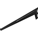 Console crémaillère simple noire 500 mm - par pièce Console crémaillère simple noire 500 mm - par pièce