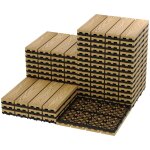 Wpc dalles clipsables 30 x 30 cm, dalles de terrasse, dalles imitation bois, r�sistantes aux intemp�ries ...